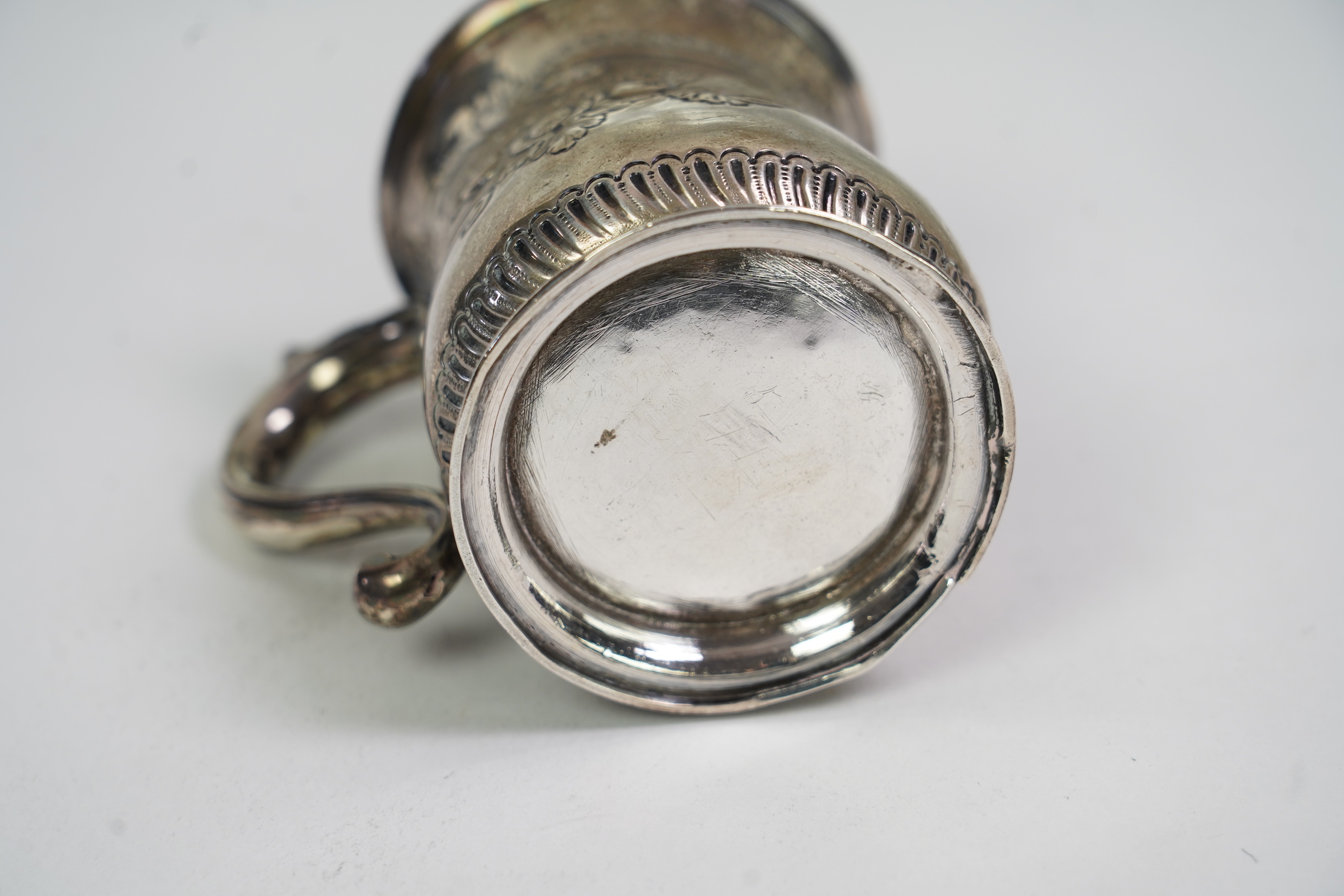 A George II Irish silver baluster mug, by Samuel Walker